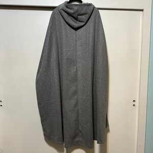 Gray Hooded Cape, new without tags